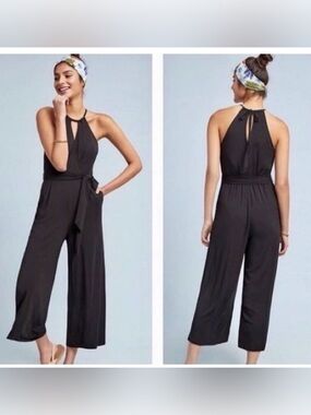 MAEVE by Anthropologie Modal Black Jumpsuit